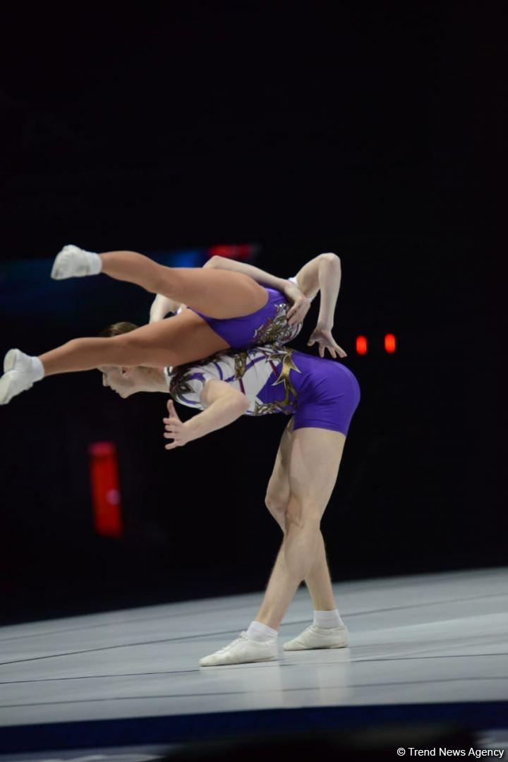 В Баку стартовал второй день 16-го чемпионата мира по аэробной гимнастике (ФОТО)
