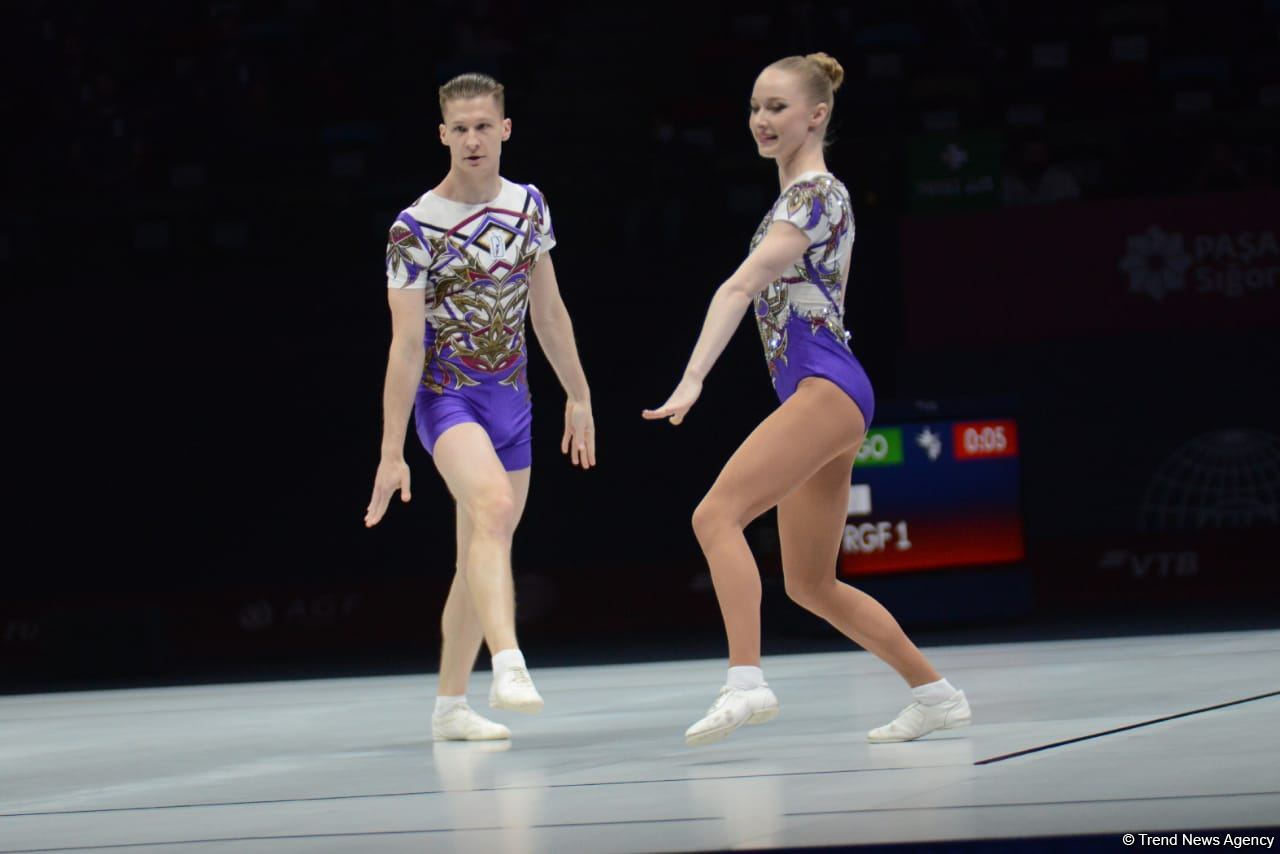 В Баку стартовал второй день 16-го чемпионата мира по аэробной гимнастике (ФОТО)