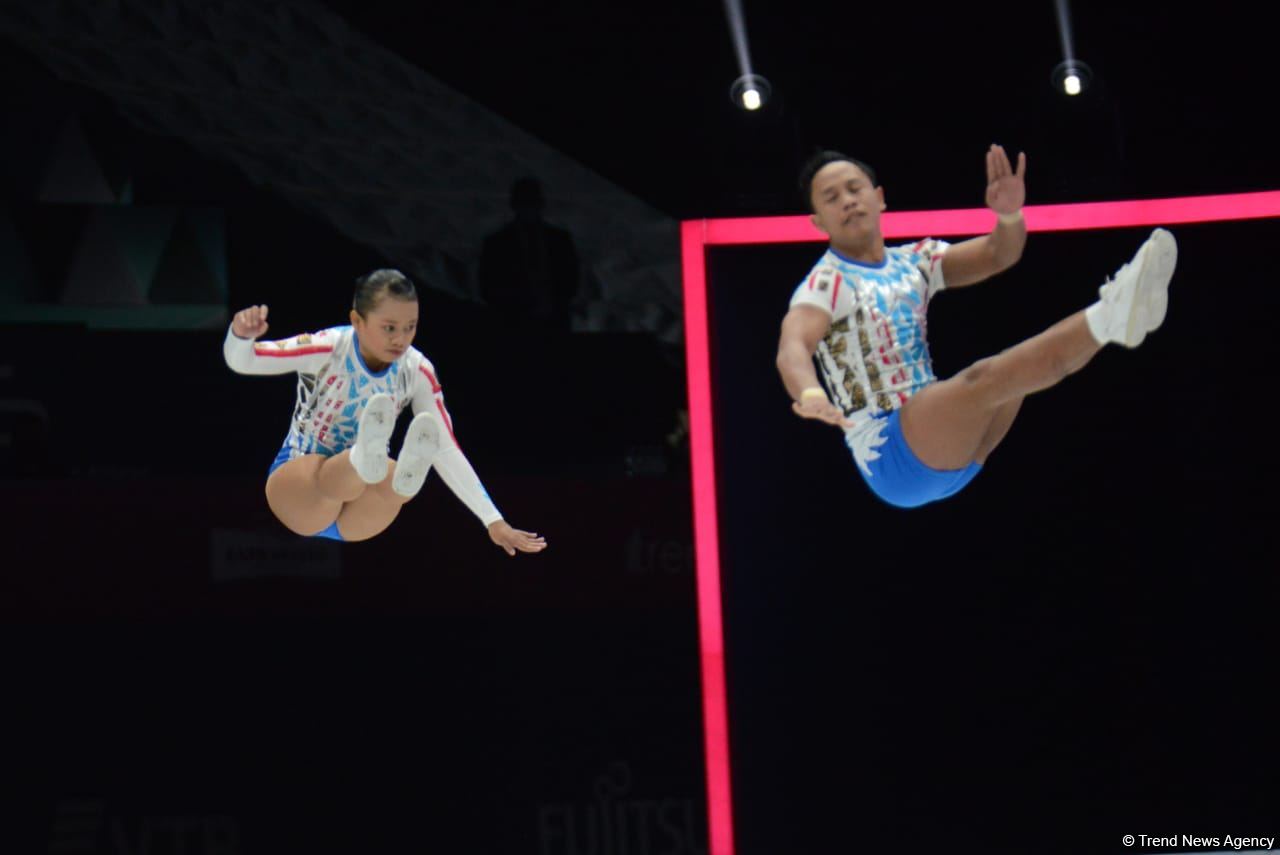 В Баку стартовал второй день 16-го чемпионата мира по аэробной гимнастике (ФОТО)