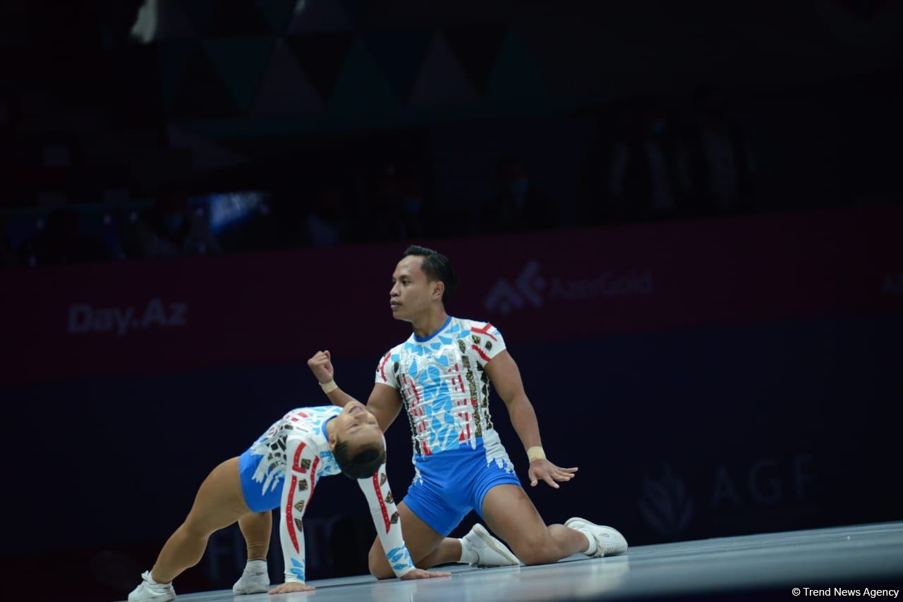 В Баку стартовал второй день 16-го чемпионата мира по аэробной гимнастике (ФОТО)