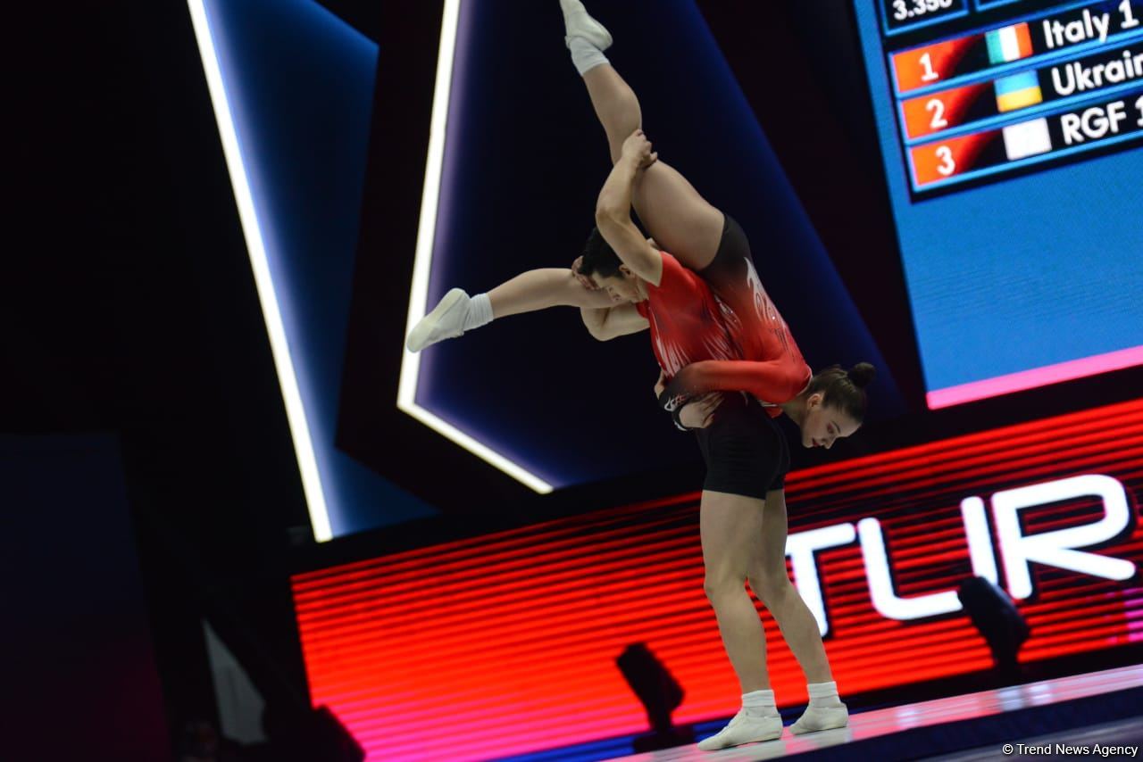В Баку стартовал второй день 16-го чемпионата мира по аэробной гимнастике (ФОТО)