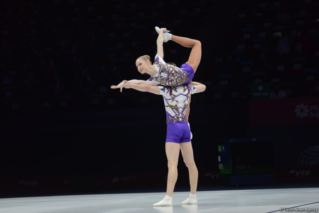 В Баку стартовал второй день 16-го чемпионата мира по аэробной гимнастике (ФОТО)