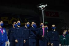 В Баку состоялась церемония награждения победителей ЧМ по аэробной гимнастике среди групп и в программе аэродэнс (ФОТО)