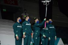 В Баку состоялась церемония награждения победителей ЧМ по аэробной гимнастике среди групп и в программе аэродэнс (ФОТО)