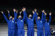 В Баку состоялась церемония награждения победителей ЧМ по аэробной гимнастике среди групп и в программе аэродэнс (ФОТО)