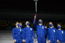 В Баку состоялась церемония награждения победителей ЧМ по аэробной гимнастике среди групп и в программе аэродэнс (ФОТО)