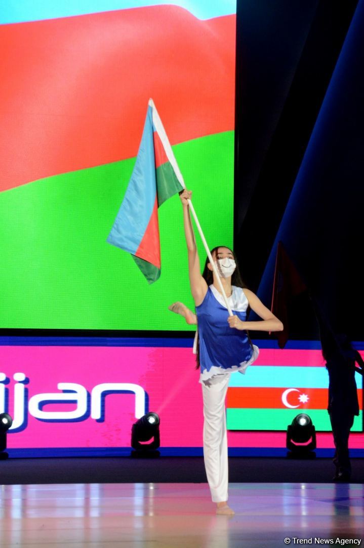 В Баку состоялась торжественная церемония закрытия 16-го чемпионата мира по аэробной гимнастике (ФОТО)