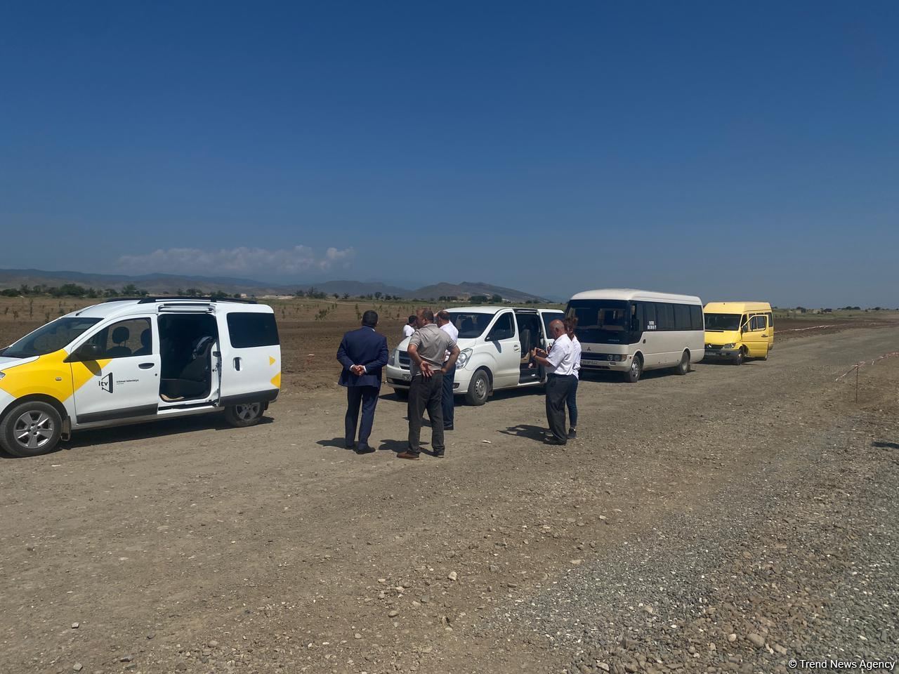 Журналисты ознакомились с ходом строительных работ в освобожденном Агдаме (ФОТО)