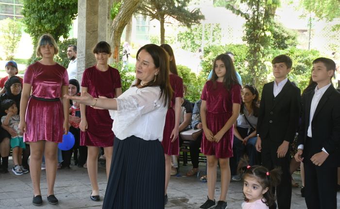 В Парке офицеров прошла концертная программа для детей из семей шехидов (ВИДЕО, ФОТО)