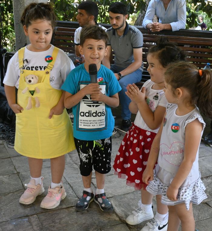 В Парке офицеров прошла концертная программа для детей из семей шехидов (ВИДЕО, ФОТО)