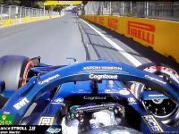 Первая авария в квалификации на Гран-при Азербайджана "Формулы 1" (ФОТО)