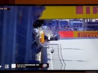 В рамках квалификации на Гран-при Азербайджана "Формулы 1" произошла очередная авария (ФОТО)