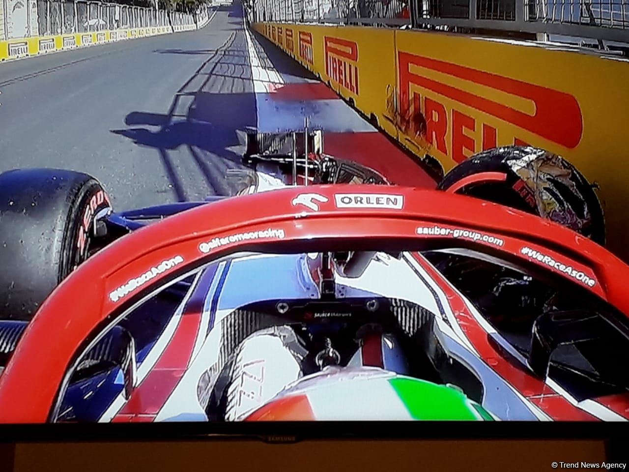 В рамках квалификации на Гран-при Азербайджана "Формулы 1" произошла очередная авария (ФОТО)