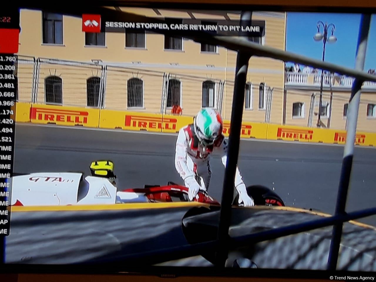 В рамках квалификации на Гран-при Азербайджана "Формулы 1" произошла очередная авария (ФОТО)