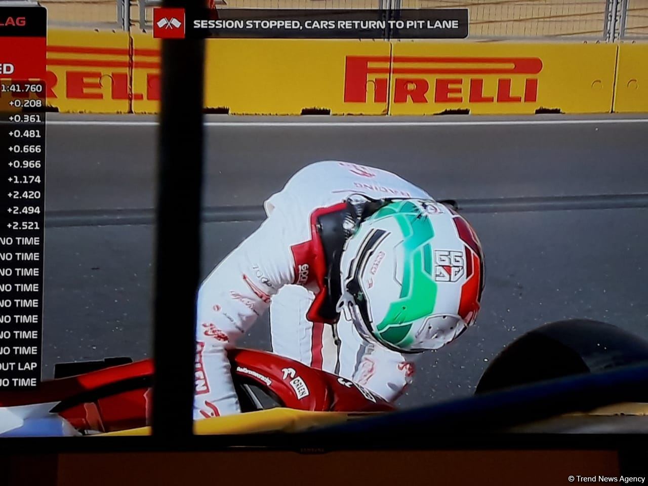 В рамках квалификации на Гран-при Азербайджана "Формулы 1" произошла очередная авария (ФОТО)