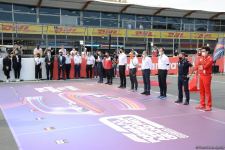 На Гран-при Азербайджана Формулы-1 прошла церемония исполнения государственного гимна (ФОТО/ВИДЕО)