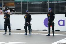 На Гран-при Азербайджана Формулы-1 прошла церемония исполнения государственного гимна (ФОТО/ВИДЕО)