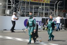 На Гран-при Азербайджана Формулы-1 прошла церемония исполнения государственного гимна (ФОТО/ВИДЕО)