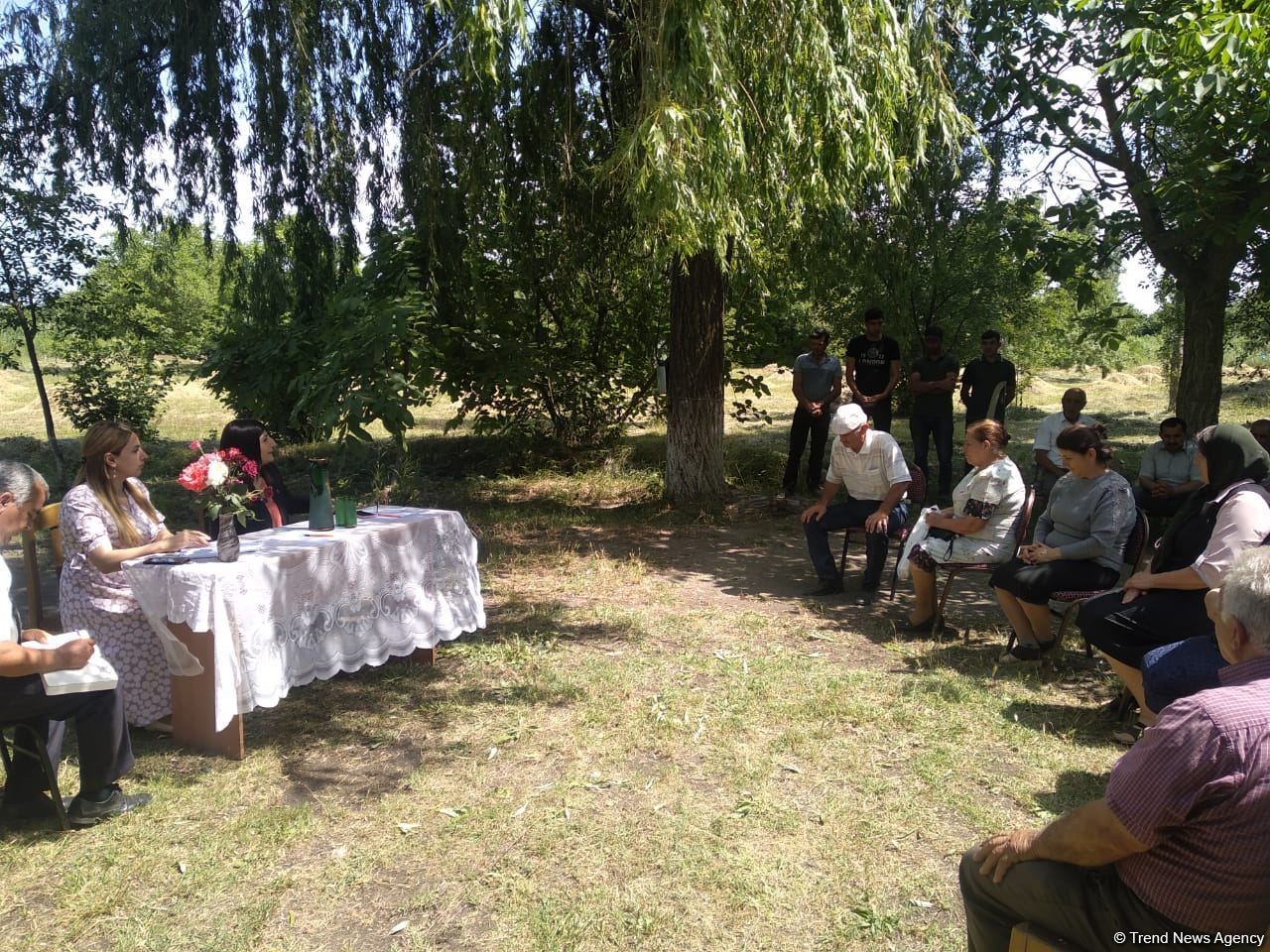 Депутат Севиль Микаилова провела очередную встречу  с избирателями в Хачмазе (ФОТО)