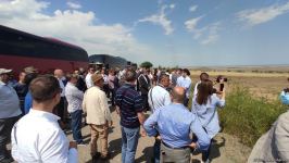 Началась поездка представителей дипломатического корпуса в Агдам (ФОТО)