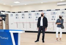 Президент Ильхам Алиев принял участие в открытии подстанции «Физули» (ФОТО) (версия 2)