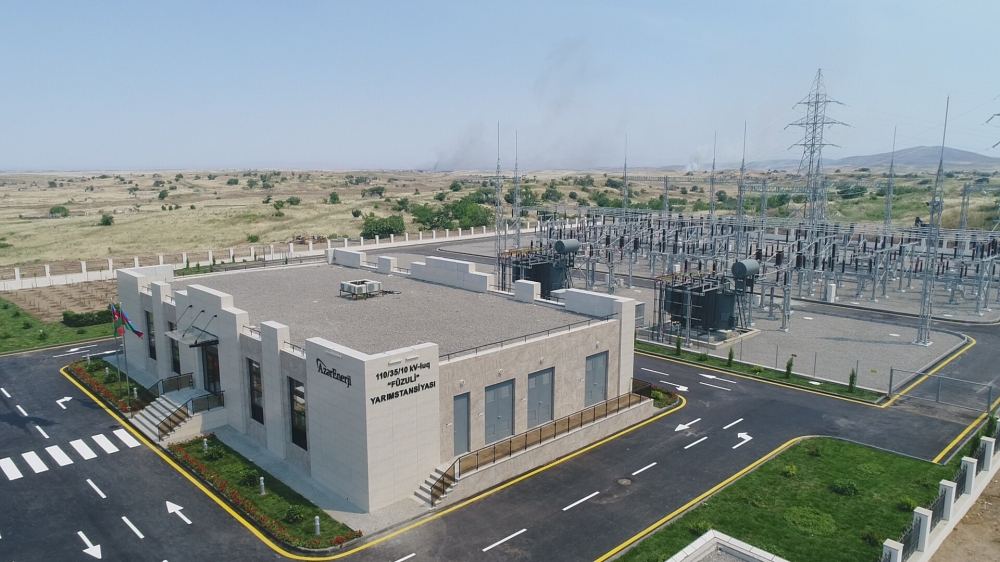 Президент Ильхам Алиев принял участие в открытии подстанции «Физули» (ФОТО) (версия 2)