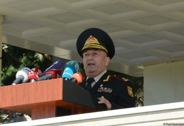 Начальник Военного лицея им. Нахчыванского обратился к курсантам первого после Отечественной войны выпуска (ФОТО/ВИДЕО)