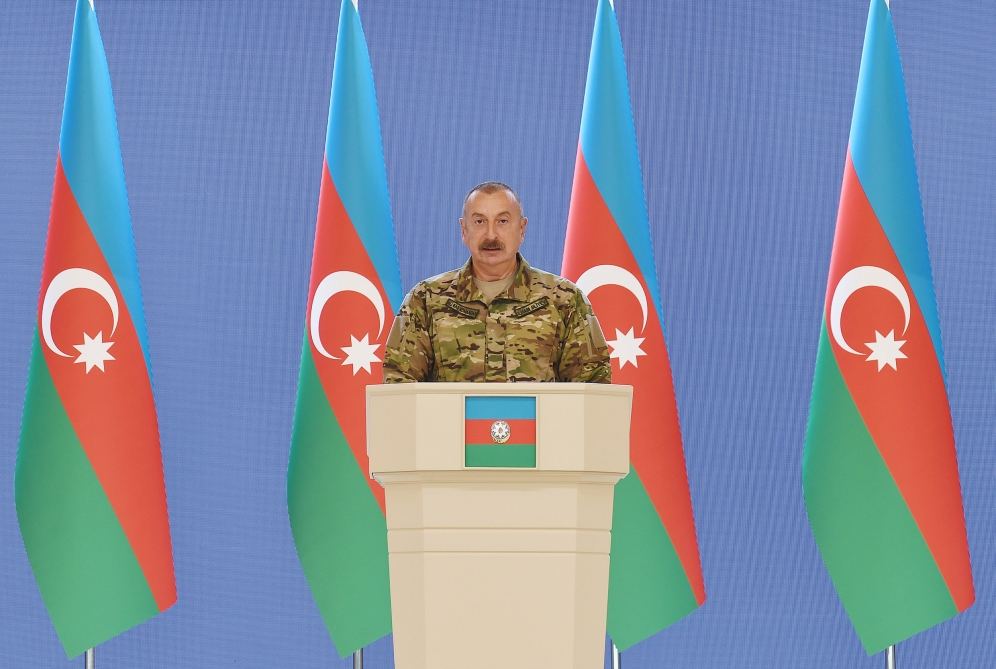 Президент, Верховный главнокомандующий Ильхам Алиев встретился с группой руководителей и личного состава Азербайджанской армии по случаю Дня Вооруженных сил (ФОТО) (версия 2)