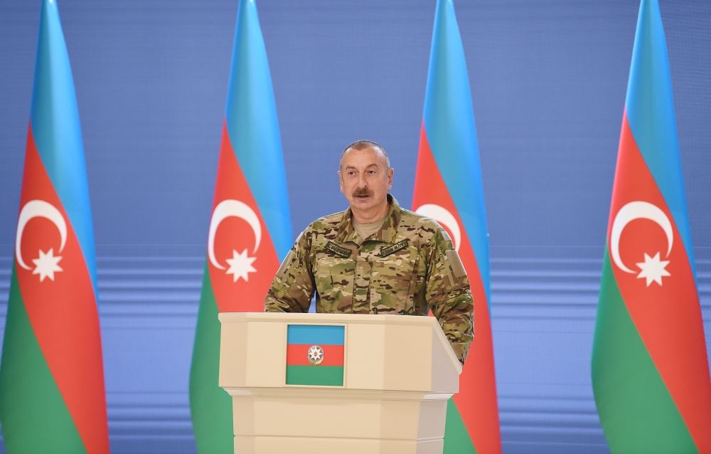 Президент, Верховный главнокомандующий Ильхам Алиев встретился с группой руководителей и личного состава Азербайджанской армии по случаю Дня Вооруженных сил (ФОТО) (версия 2)