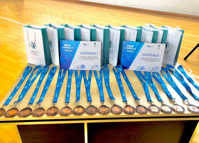 В Гахе провели мастер-класс по батутной гимнастике (ФОТО)