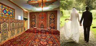 Love Story на фоне азербайджанских ковров XVII века - талисманы семейного благополучия (ФОТО)