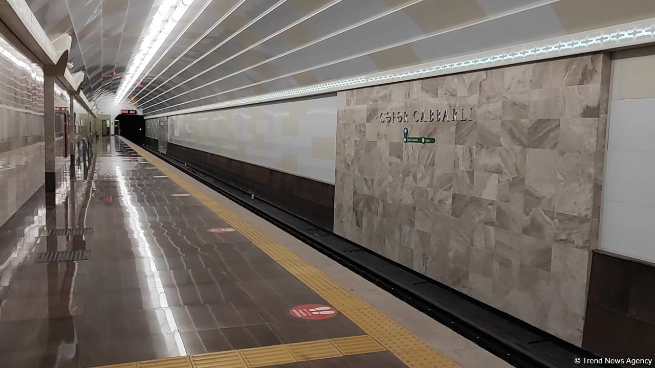 Сдан в эксплуатацию второй путь между 2 станциями метро Баку (ФОТО