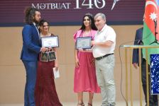 В Баку прошла церемония награждения премией Əkinçi ко Дню национальной прессы (ФОТО)