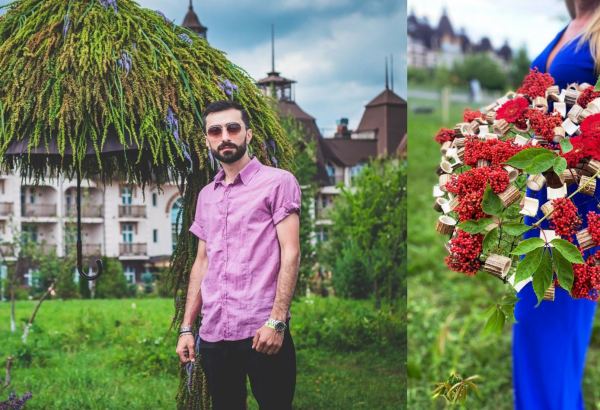 Цветочный шатер-зонтик азербайджанского флориста признан одним из лучших в России (ФОТО)