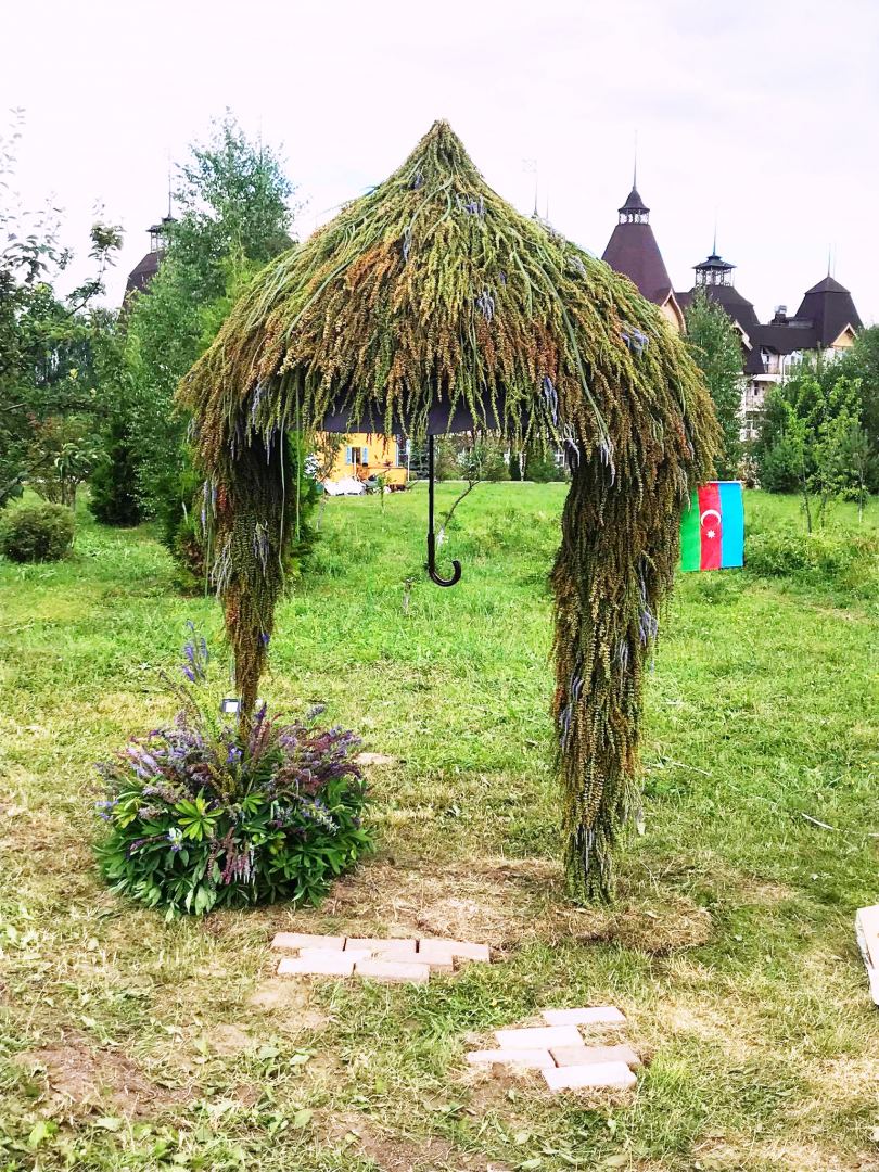 Цветочный шатер-зонтик азербайджанского флориста признан одним из лучших в России (ФОТО)