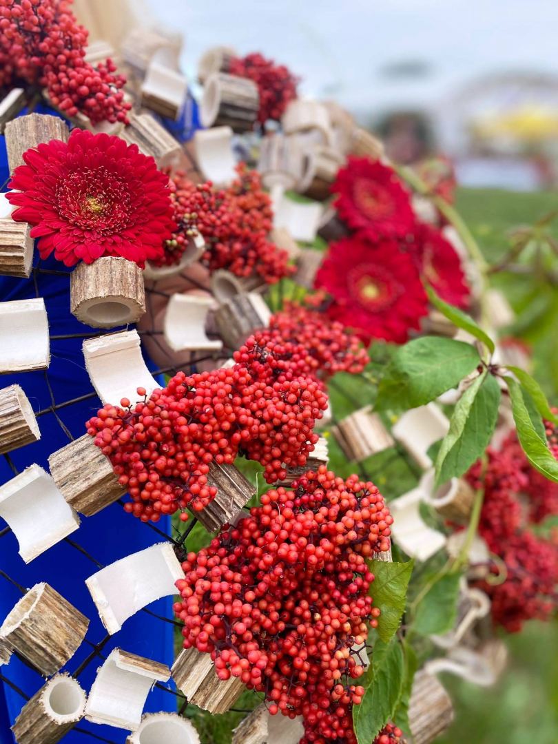 Цветочный шатер-зонтик азербайджанского флориста признан одним из лучших в России (ФОТО)