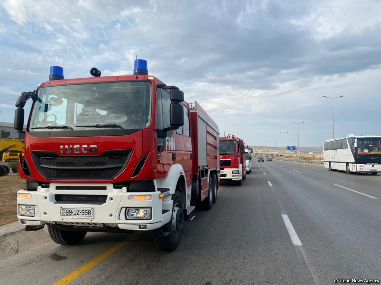 Четвертая группа пожарно-спасательных подразделений МЧС Азербайджана отправится в Турцию