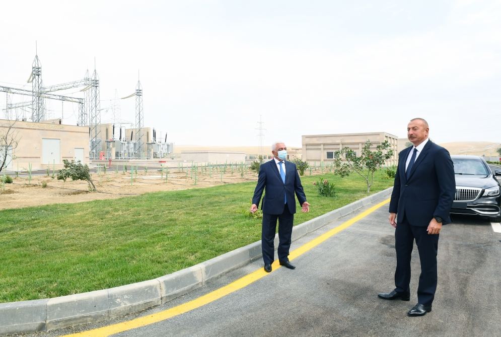 Президент Ильхам Алиев принял участие в открытии капитально реконструированной 500/330/220-киловольтной подстанции «Абшерон» (ФОТО/ВИДЕО)