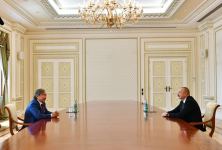 Президент Ильхам Алиев принял выдающегося казахского поэта и общественного деятеля Олжаса Сулейменова (ФОТО/ВИДЕО)