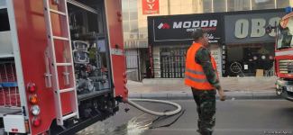 В Низаминском районе Баку вспыхнул пожар (ФОТО)