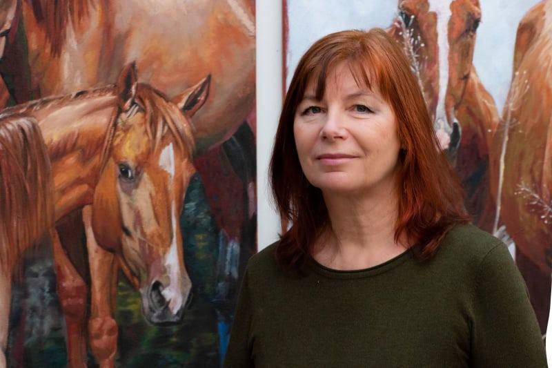 "Карабахские скакуны" глазами латвийской художницы (ФОТО)