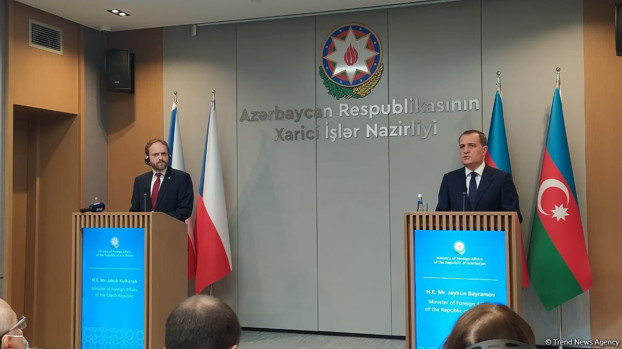 В Баку прошла пресс-конференция глав МИД Азербайджана и Чехии  (ФОТО/ВИДЕО)