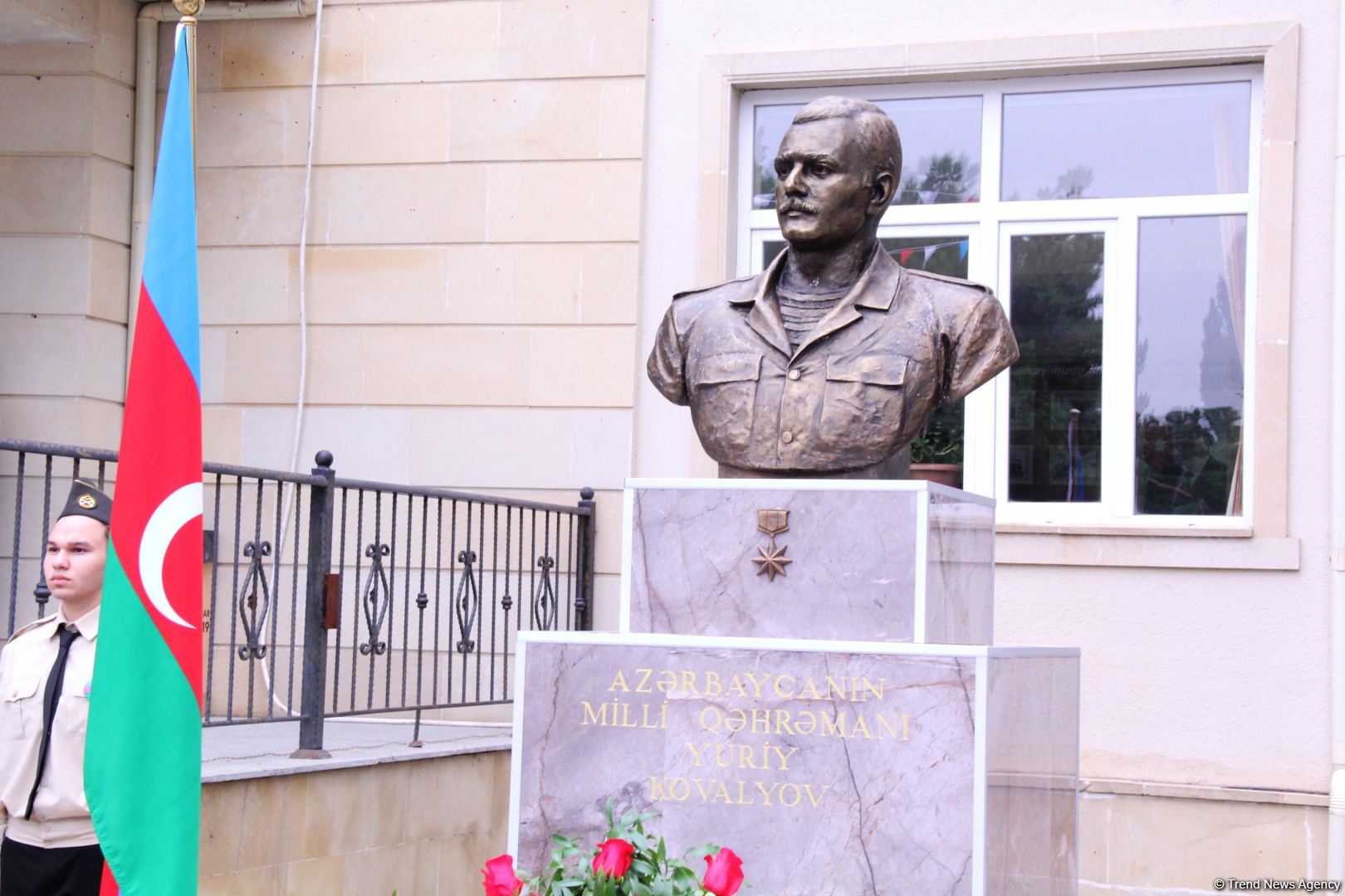 В Баку состоялось торжественное открытие бюста Национального героя Азербайджана Юрия Ковалева (ФОТО/ВИДЕО)