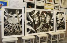 "Посвящение Агдаму" – триптих народного художника Арифа Гусейнова (ФОТО)
