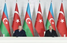 Президенты Азербайджана и Турции выступили с заявлениями для прессы в Зангилане (ФОТО/ВИДЕО)
