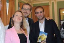 Азербайджанский поэт отмечен престижной премией в Москве. Сахиб Мамедов награжден золотым знаком и званием "Золотое перо Руси" (ФОТО)