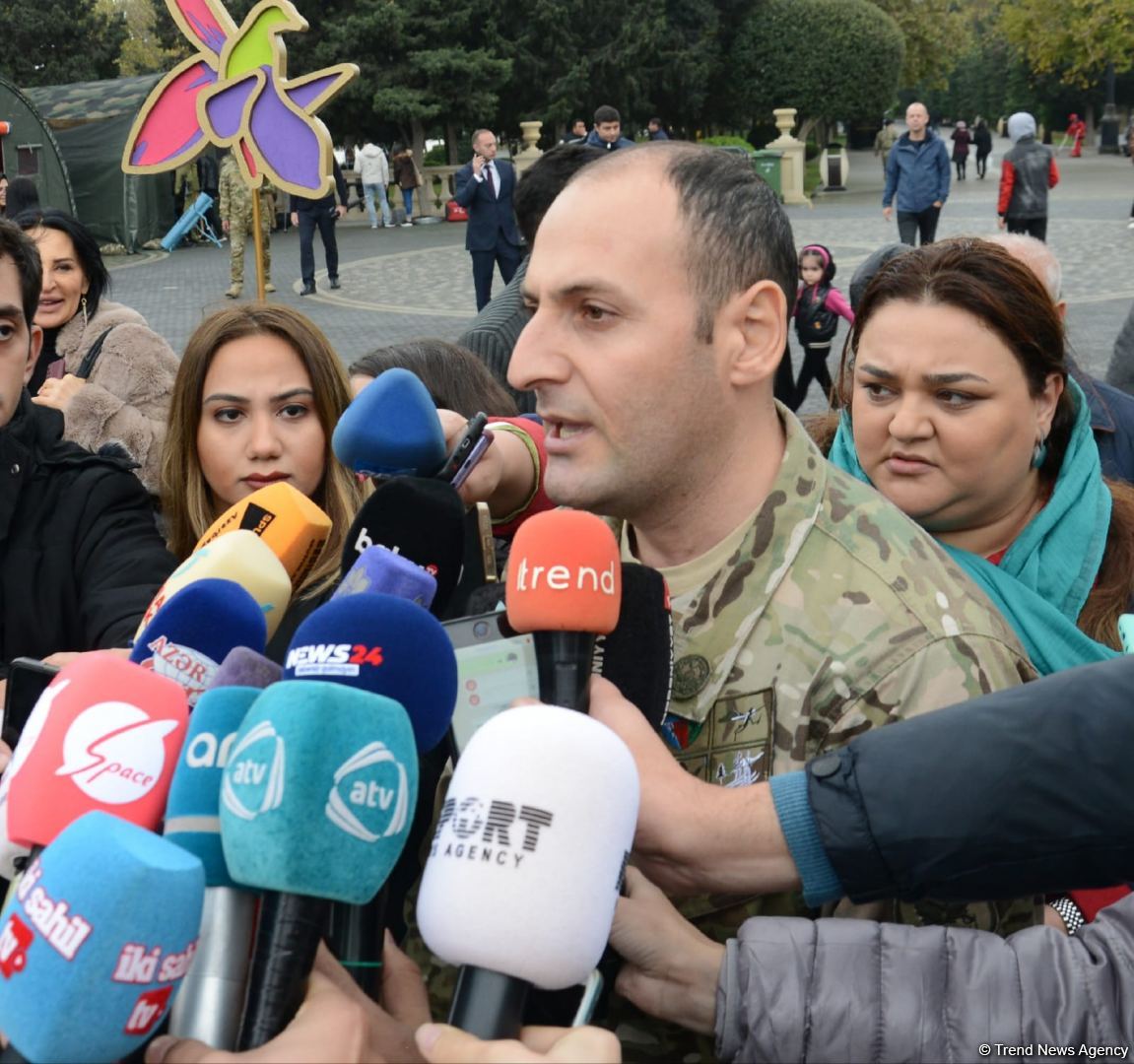 Оружие, использованное во время 44-дневной Отечественной войны Азербайджана, демонстрируется на ярмарке Zəfər (ФОТО)