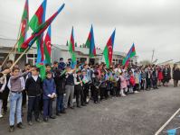 В Тертере открылась новая школа модульного типа на месте старой, разрушенной в результате армянского обстрела (ФОТО)