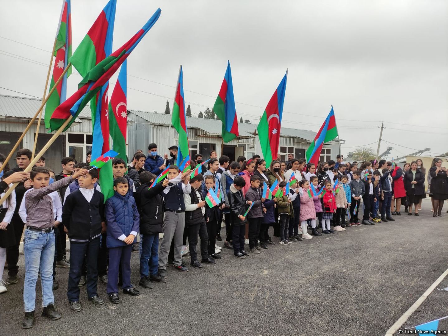 В Тертере открылась новая школа модульного типа на месте старой, разрушенной в результате армянского обстрела (ФОТО)