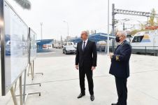 Президент Ильхам Алиев принял участие в открытии нового локомотивного депо Баладжары (ФОТО/ВИДЕО)